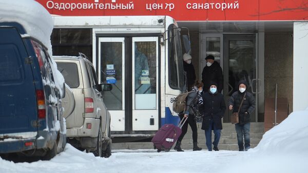 Граждане КНР в центре наблюдения на базе санатория Бодрость в Свердловской области