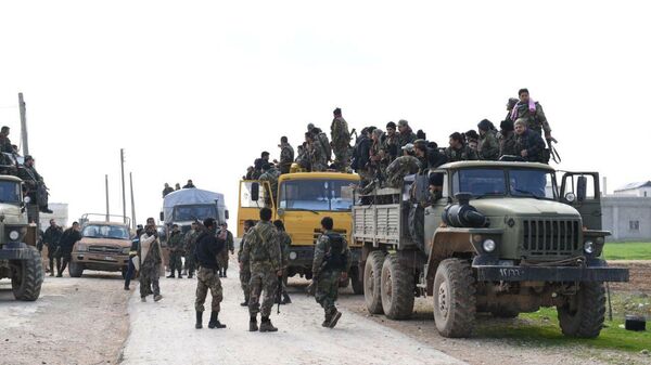 Подразделения сирийской армии в провинции Идлиб