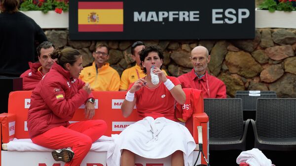 Теннисистка женской сборной Испании по теннису Карла Суарез