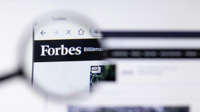 Страница сайта Forbes