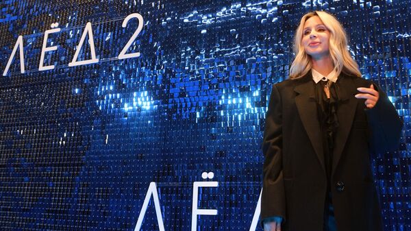 Певица Светлана Лобода на премьере фильма Лёд 2 в киноцентре Октябрь в Москве