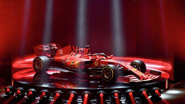 This photo taken and handout on February 11, 2020 by the Ferrari Press Office shows the new Ferrari Formula One SF1000 unveiled during a ceremony at Teatro Romolo-Valli in Reggio Emilia. (Photo by Handout / FERRARI PRESS OFFICE / AFP) / RESTRICTED TO EDITORIAL USE - MANDATORY CREDIT AFP PHOTO / FERRARI PRESS OFFICE - NO MARKETING NO ADVERTISING CAMPAIGNS - DISTRIBUTED AS A SERVICE TO CLIENTS