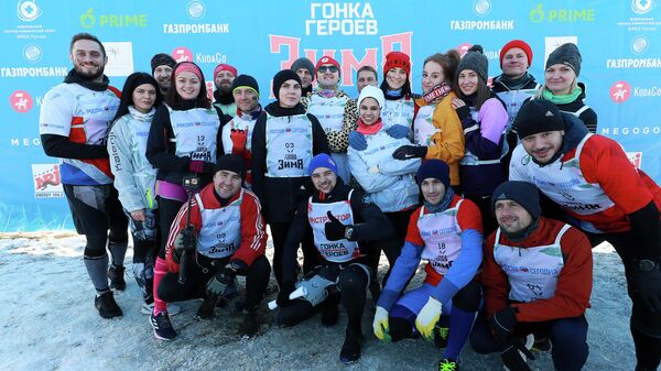 Сотрудники МИА Россия сегодня приняли участие  в зимней Гонке героев