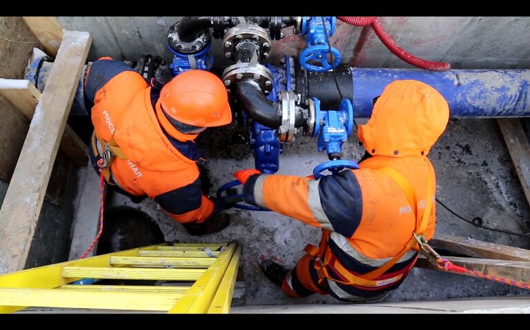 Подключение к водоснабжение причала Северного речного вокзала в Москве