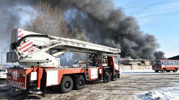 Пожар в цехе по производству пластиковой посуды в Челябинске. 14 февраля 2020