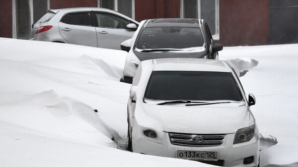 Последствия снегопада во Владивостоке. 17 февраля 2020