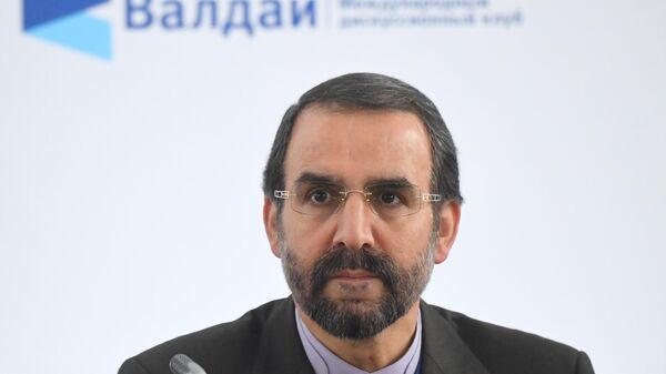 Старший советник министра иностранных дел Ирана Мехди Санаи на Ближневосточной конференции Международного дискуссионного клуба Валдай в Москве