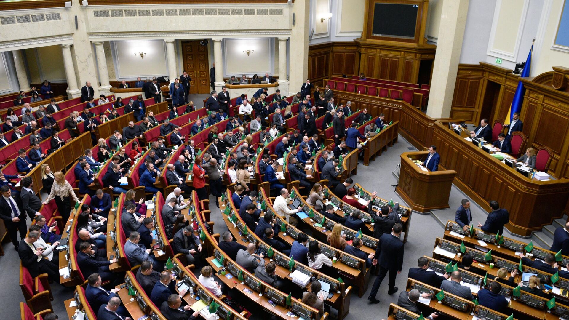 Депутаты Верховной рады Украины во время заседания - РИА Новости, 1920, 03.03.2022