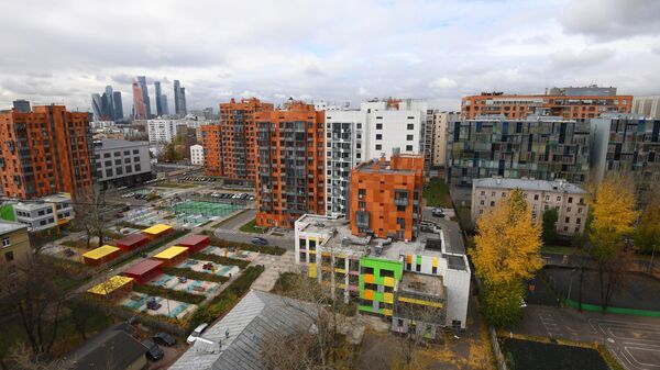Новый жилой комплекс в районе Красная Пресня в Москве