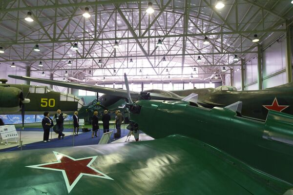 На открытии экспозиции Самолеты Великой Отечественной войны