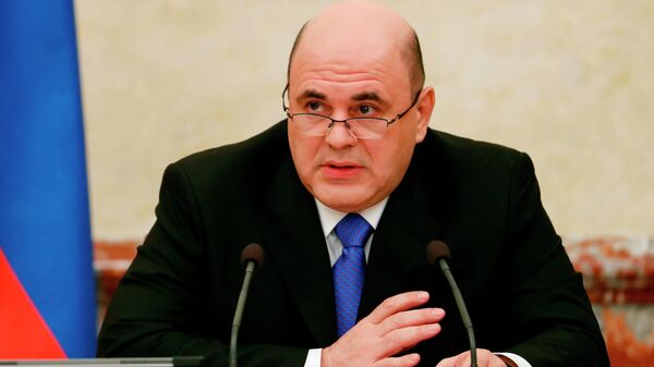 Михаил Мишустин проводит совещание с членами кабинета министров РФ
