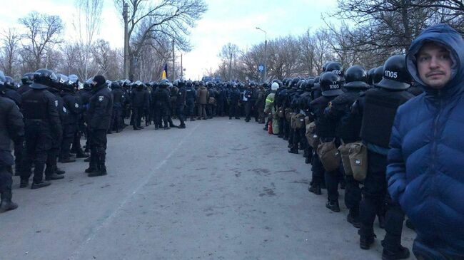 Ситуация в Новых Санжарах Полтавской области