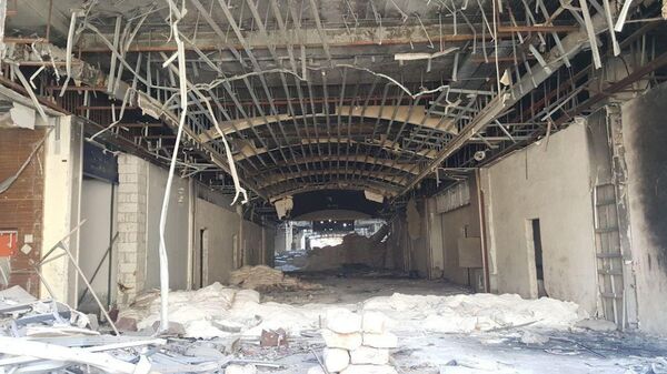 Кадры из торгового центра в пригороде Алеппо, где террористы пытали пленных