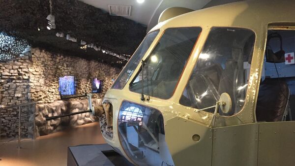 Кабина вертолета МИ-8, в которой можно полетать в виртуальных очках 