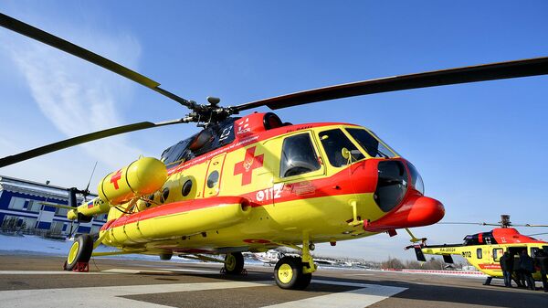Вертолет Ми-8АМТ Национальной службы санитарной авиации