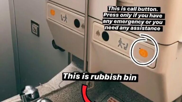 Руководство по использованию туалета в самолете