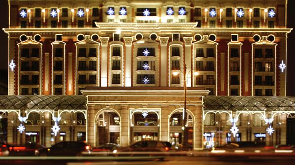 Пятизвездочный отель Ритц-Карлтон-Москва в центре столицы, принадлежащий всемирно известной сети отелей The Ritz-Carlton Hotel
