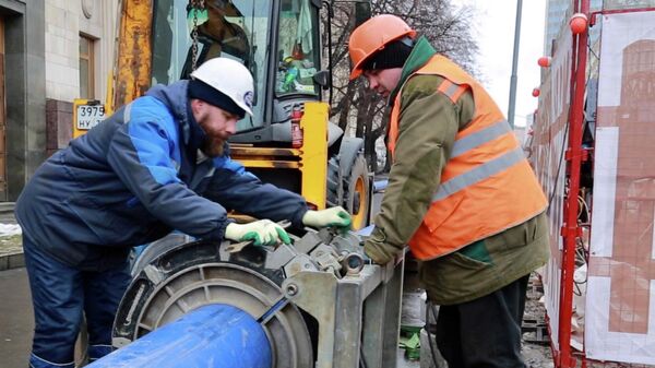 Реконструкция водопровода в районе Арбата в Москве