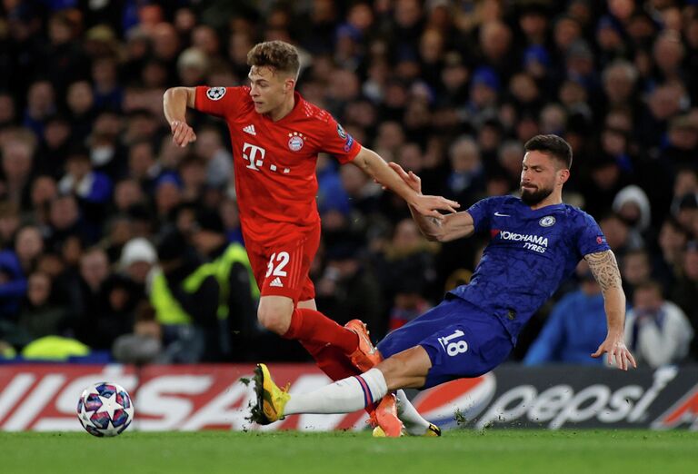 Игровой момент матча Челси - Бавария