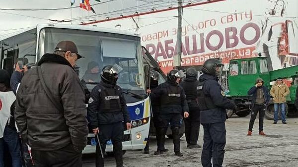 Беспорядки на рынке Барабашово в Харькове