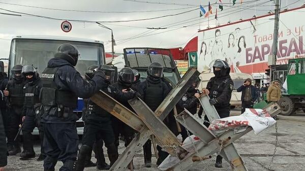Беспорядки на рынке Барабашово в Харькове