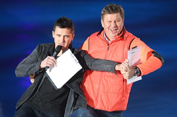 Дмитрий Губерниев (справа) и Максим Траньков