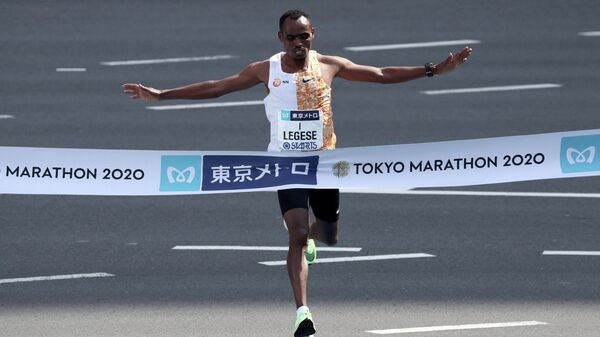 Эфиопский легкоатлет Бирхану Легесе