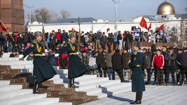 Митинг оппозиции в Бишкеке
