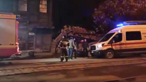 Стоп-кадр видео последствий взрыва газа по улице Арцыбушевская 128 в Самаре
