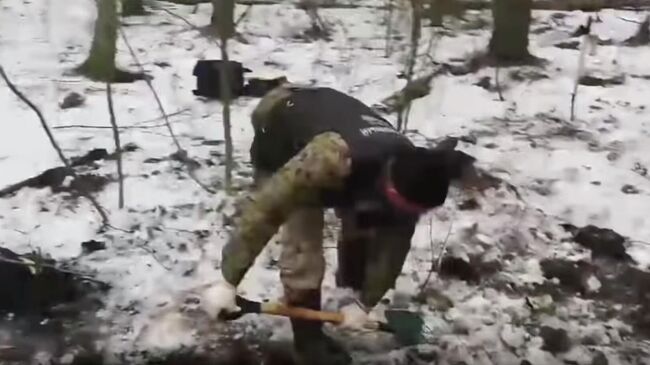 Кадр из видео с места обнаружения тела по Рязанью, предположительно Екатерины Левченко, знакомой фигурантов дела Сети