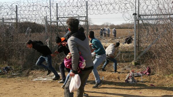 Мигранты на турецко-греческой границе