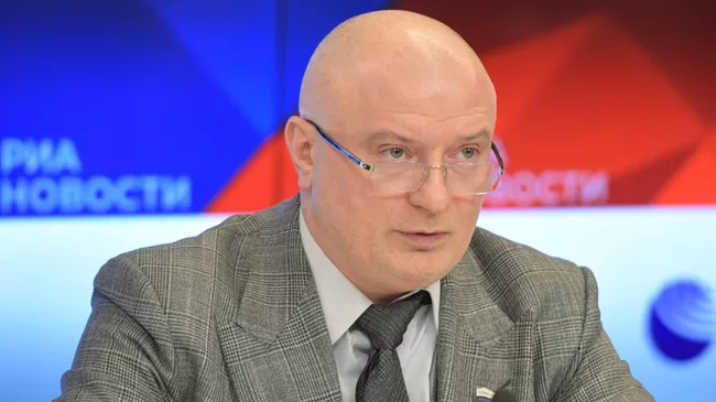 Андрей Клишас во время пресс-конференции в Международном мультимедийном пресс-центре МИА Россия сегодня