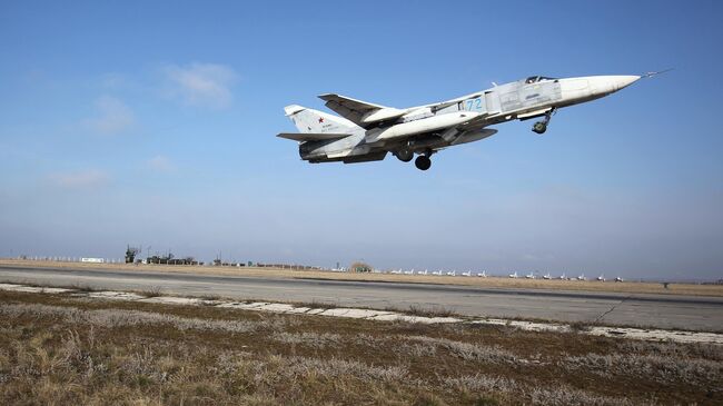 Бомбардировщик Су-24М 