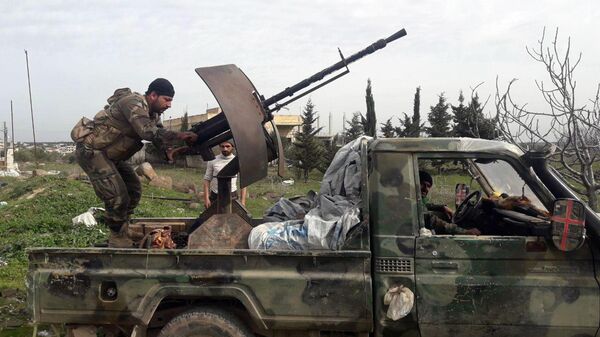 Военнослужащие сирийской правительственной армии в провинции Идлиб