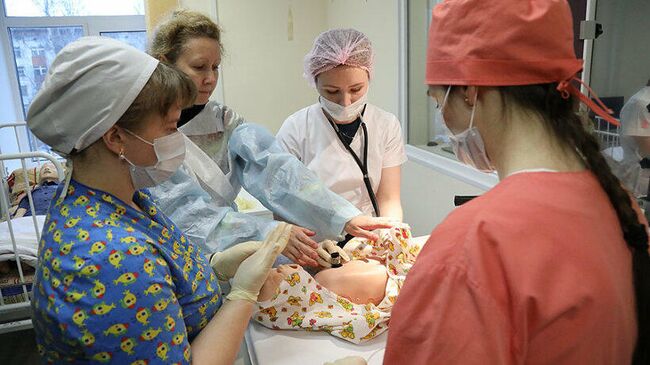 Врачи в мультипрофильном аккредитационно-симуляционном центре СГМУ Архангельска 