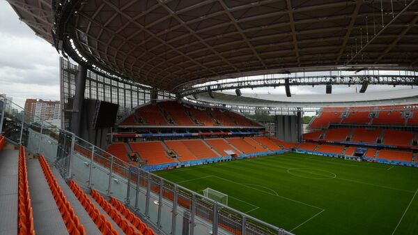 Трибуны Центрального стадиона Екатеринбург-Арена.