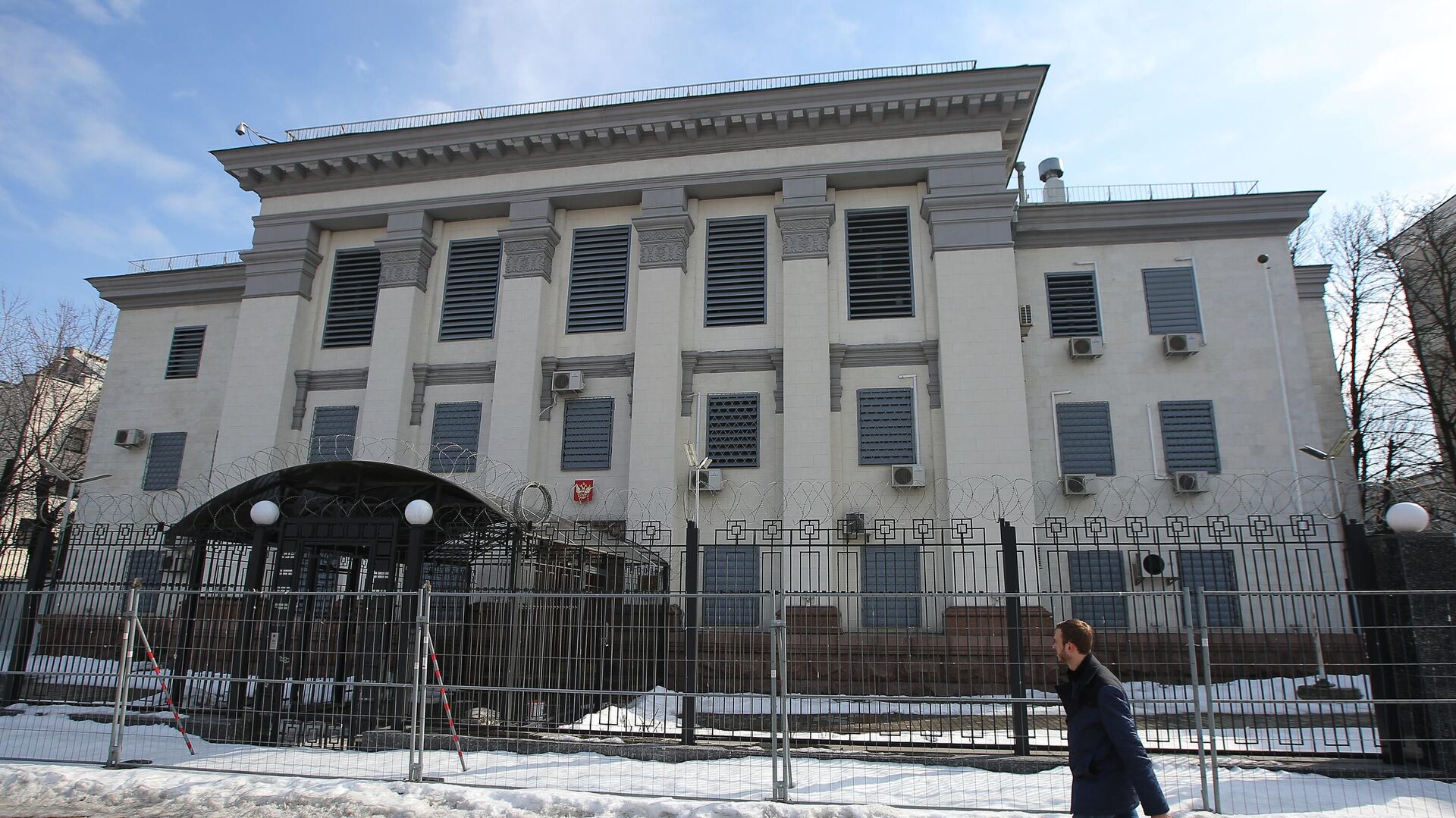 Здание посольства Российской Федерации в Киеве - РИА Новости, 1920, 18.01.2022