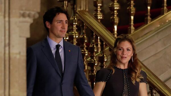 Премьер-министр Канады Джастин Трюдо с супругой Софи. Архив.