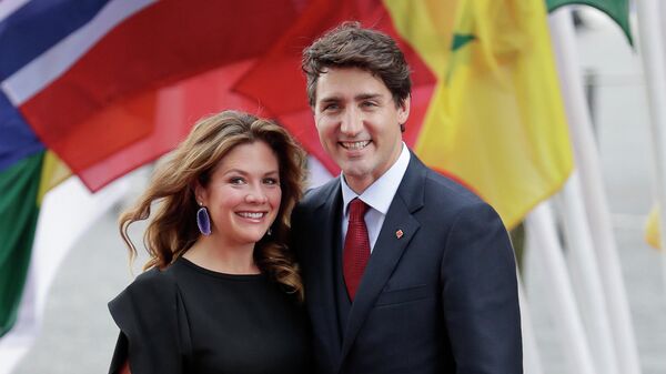 Премьер-министр Канады Джастин Трюдо и его жена Софи Грегуар-Трюдо. Архив.