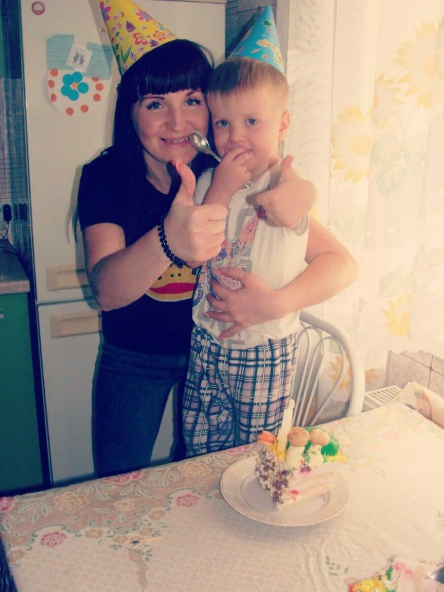 Наталья Стороженко со страшим сыном