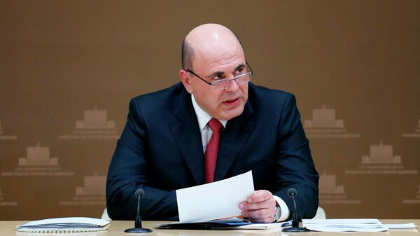 Председатель правительства РФ Михаил Мишустин проводит первое заседание координационного совета по борьбе с распространением коронавируса