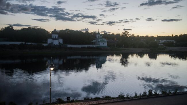 Река Великая в Пскове