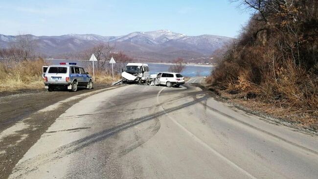  ДТП с участием автобуса в Лазовском районе Приморского края. 17 марта 2020