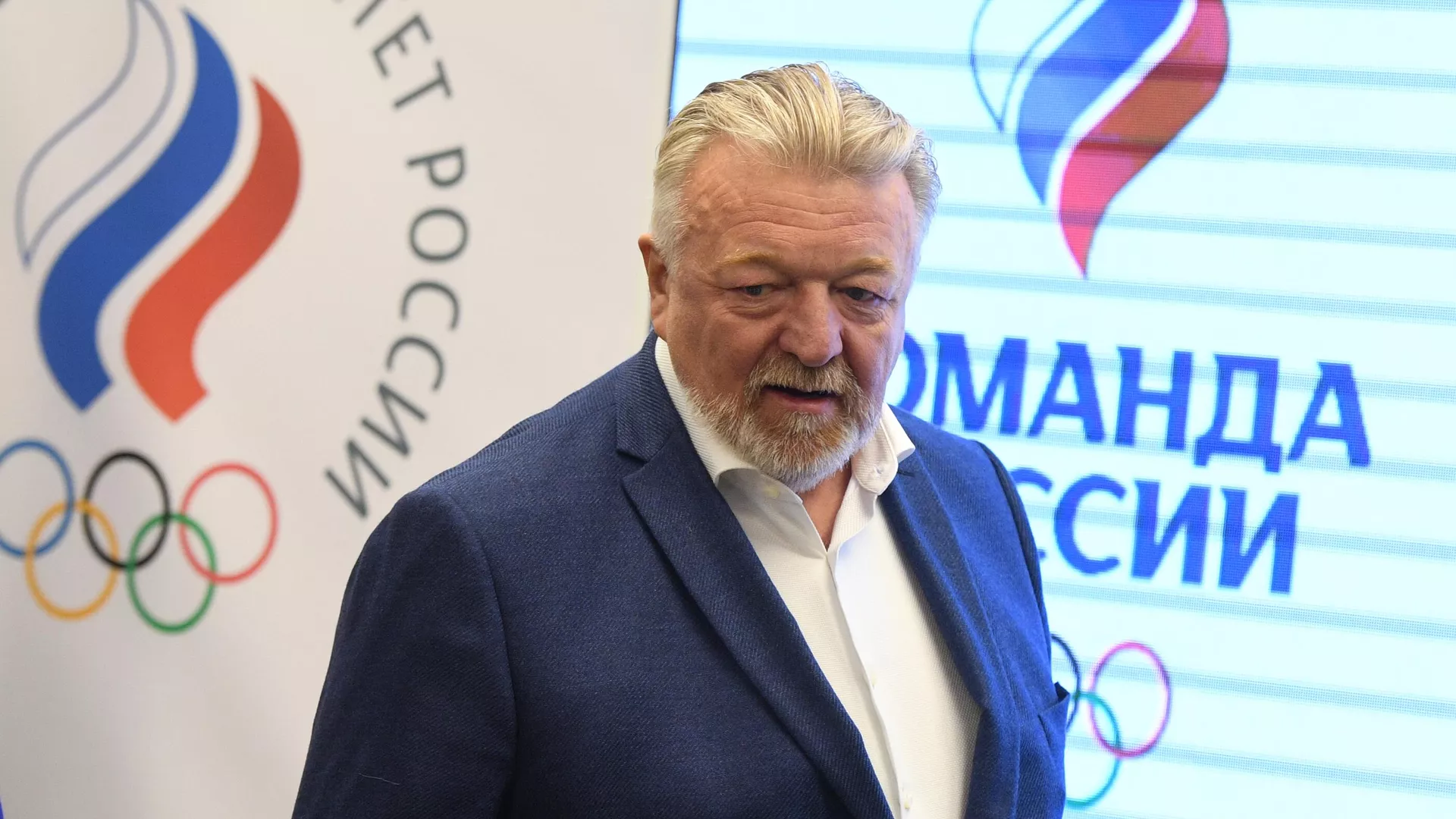 Вице-президент ОКР, президент Федерации спортивной гимнастики России Василий Титов перед началом заседания исполкома Олимпийского комитета России - РИА Новости, 1920, 04.04.2022