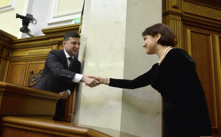 Президент Украины Владимир Зеленский и Ирина Венедиктова