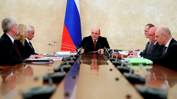 Председатель правительства РФ Михаил Мишустин проводит заседание Координационного совета по борьбе с коронавирусной инфекцией
