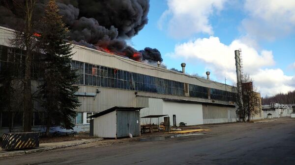 Пожар на алюминиевом заводе в Московской области. 21 марта 2020