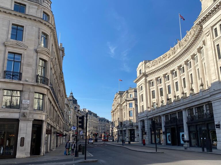 Первый день карантина в Лондоне Первый день карантина в Лондоне