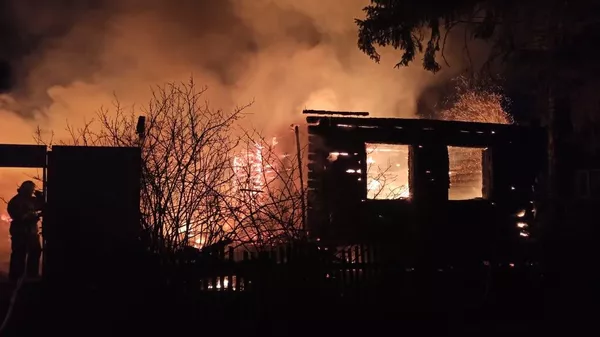 Пожар в частном жилом доме в городе Нижний Ломов