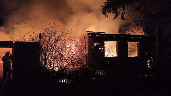 Пожар в частном жилом доме в городе Нижний Ломов